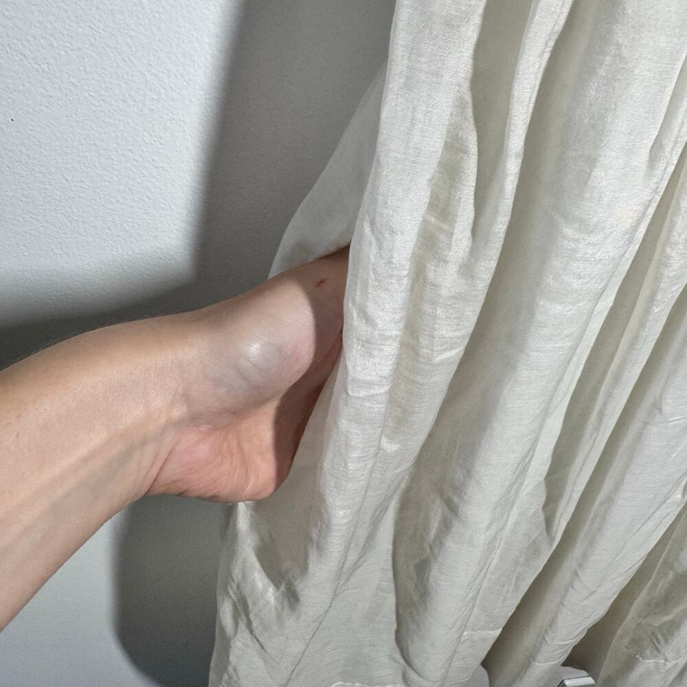 GAP White Empire Waist Dress Y2K 6 Sleeveless Summer‎ Sundress Romantic Boho - Picture 11 of 11